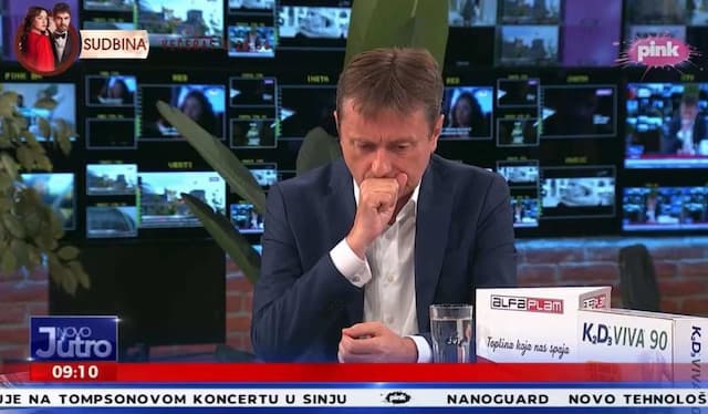 Ministar Darko Glišić doživeo moždani udar tokom gostovanja u jutarnjem programu; Foto: Printskrin