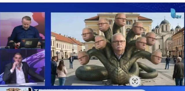 Kadar iz specijalnog izdanja emisije „Raport” Televizije Lav -foto print scrin