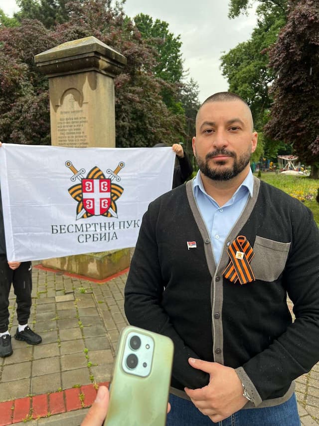 Predsednik Narodno - patriotskog udruženja „Besmrtni puk” za Čačak i zapadnu Srbiju Filip Veličković, foto: GZS